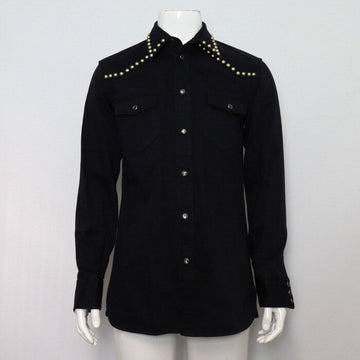 Marc Jacobs Dark Navy Studded Cotton Men's Shirt aa59807 152318411