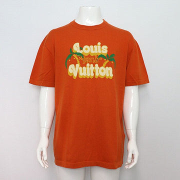 LOUIS VUITTON Künstlerischer Baumwoll T-Shirt mit Rundhalsausschnitt für Herren in Orange 1AFQQZ 152318416