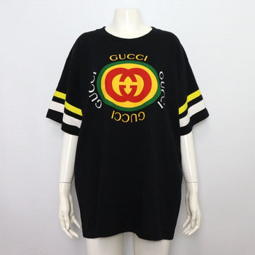 Gucci Black GG Printed Cotton Unisex T-Shirt 616036 152317948