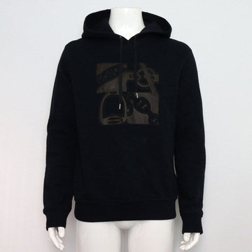 Hermes Leather Patch Men's Hooded Sweatshirt 24FW MARINE H467820HA 152318446