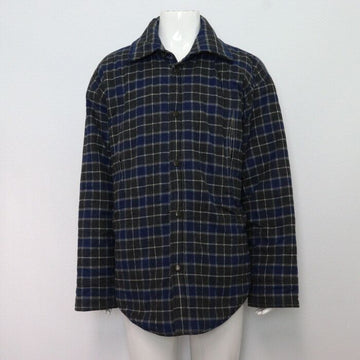 BALENCIAGA キルティングチェックフランネルパディングシャツ メンズジャケット CM7664BC4A 152318462