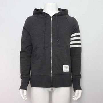 THOM BROWNE MJT022H チャコール フード ジップ アップ 男性 ジャケット aa55552 152318471