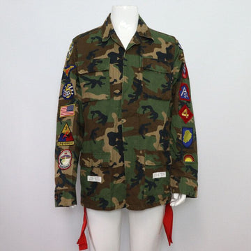 Off White Vintage Military Back Logo Camo Men's Jacket CM4911011H 152318480