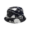 CHANEL Navy Logo Druck Baumwolle Bucket Hat Unisex aa55055 152318518 [P]