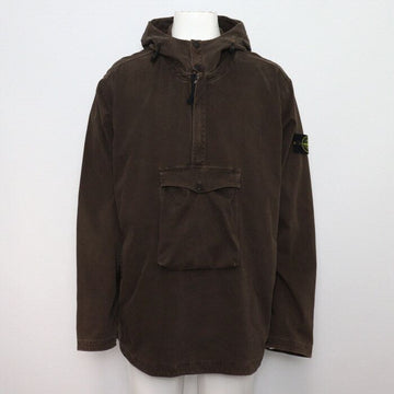 Stone Island Brown Old Effect Hooded Anorak Jacket for Men 711510702 152318581