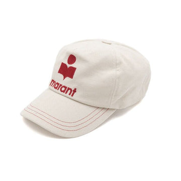 Isabel Marant Embroidered Logo Baseball Cap in Ecru Red aa56602 152318591