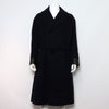 Hermes Navy Wool Black Lambskin Lining Double Men's Long Coat aa57888 152318631 [P]