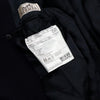 Hermes Navy Wool Black Lambskin Lining Double Men's Long Coat aa57888 152318631 [P]
