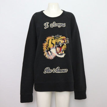 GUCCI 408242 タイガー刺繍コットン メンズ スウェットシャツ aa53987 152318635