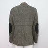 THOM BROWNE グレー ヘリンボーン エルボーパッチ トリプルポケット メンズ ジャケット aa55942 152318637 [P]