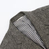 THOM BROWNE グレー ヘリンボーン エルボーパッチ トリプルポケット メンズ ジャケット aa55942 152318637 [P]