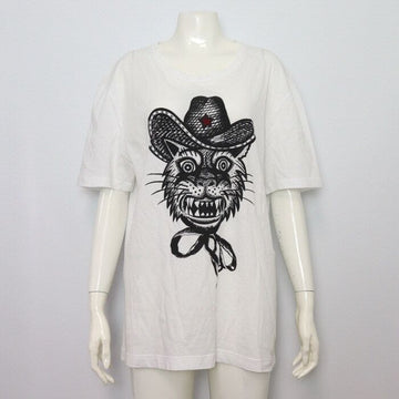 Gucci White Tiger Printed Unisex T-Shirt aa53313 152318308