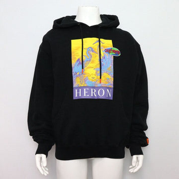 Heron Preston Black Swan Printed Men's Hooded T-Shirt aa57130 152318649