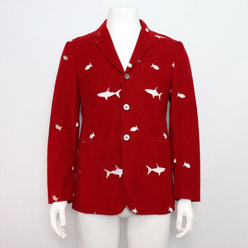 THOM BROWNE レッドフィッシュ刺繍ブレザー男性ジャケット aa56220 152318684