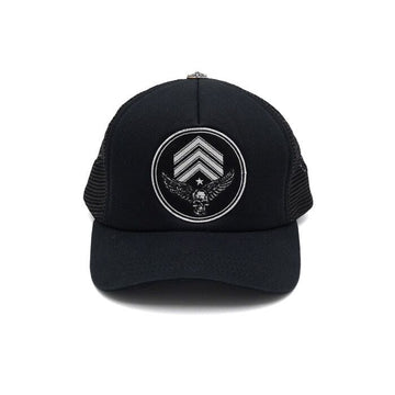 Chrome Hearts Black Forty Skull Wings Trucker Mesh Baseball Cap aa57320 152318732