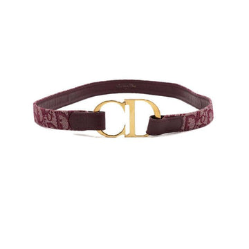 DIOR クラシックヴィンテージオブリークCDゴールドロゴバックル女性ベルトaa58538 152318750