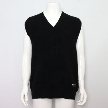 Prada UMT409 Black Oversized Knit Men's Vest aa53324 152318783