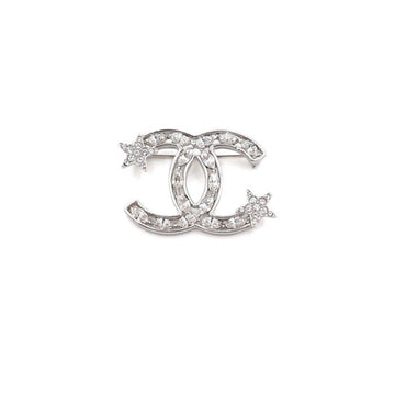 CHANEL CCロゴクリスタル星装飾ブローチ AB3611 20シーズン 152318808