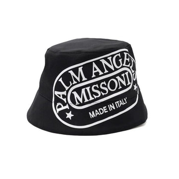 Missoni Black Logo Print Unisex Bucket Hat PMLA017F21FAB001 152318844