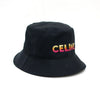 Celine Black Sequin Logo Unisex Bucket Hat 2AUO1968P 152318860 [P]