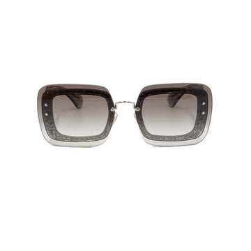 MIU MIU Damen-Sonnenbrille mit Glitzer SMU01R Square Lens aa60545 152318863