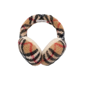BURBERRY チェックウールカシミヤイヤーマフ 81140311 152318606