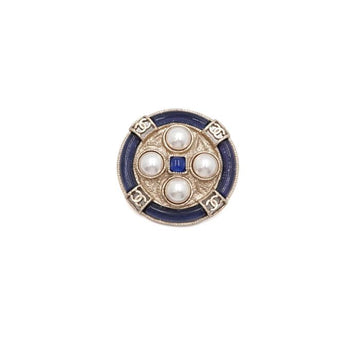 CHANEL Brooch mit Glasperlen 19. Saison Cruise Blau Marine Ivory, Modell AA57218 152318934