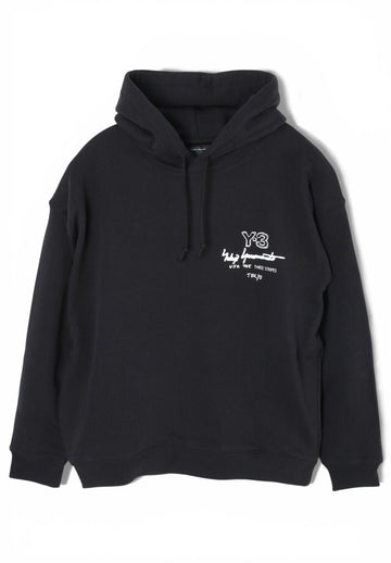 YOHJI YAMAMOTO Y3 M MERCH Hoodie Schwarz KB2604 146225325