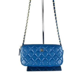 CHANEL ダブルジッパー WOC チェーン クロスバッグ A82527 13149 152381725