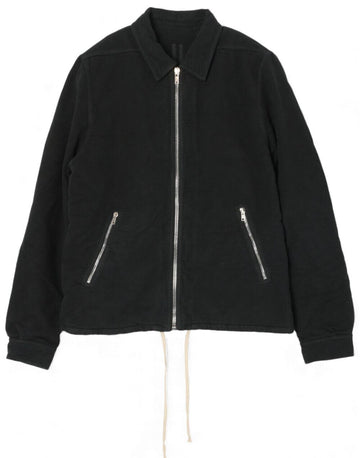 RICK OWENS DRKSHDW Baumwoll-Moleskin ZIPFRONT Jacke Schwarz MO 09 124285667