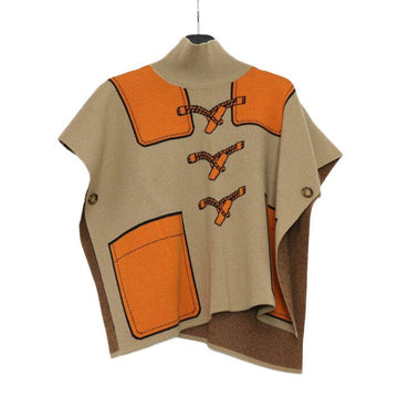 Burberry Kids Junior Wool Blend Duffel Embroidered Poncho Cape 52083 152564449