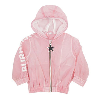 Burberry Pink Nylon Hooded Baby Kids Jacket 8026057 152565258