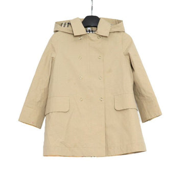 BURBERRY Kids abnehmbarer Kapuzen Baumwolle Kinder Junior Trenchcoat 8047977 152565339