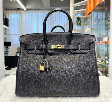 Hermes Togo Birkin 35 Size Black with Gold Hardware J021101 152608006