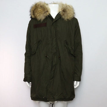 MR&MRS FURS Raccoon Fur Denim Men's Parka Jacket aa59781 152622588