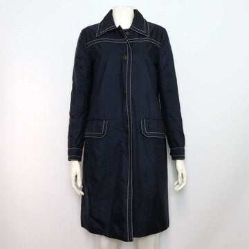 PRADA Damenmantel aus Nylon mit weißen Nähten 290852 152622741