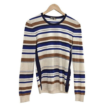LORO PIANA ストライプ カシミア シルク ニット 21226233 152660014