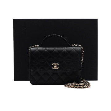 CHANEL AP4406 Caviar Tote Bag mit Goldkette und Schulterriemen Mini-Rucksack 152754188