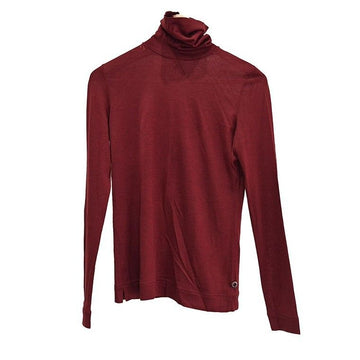 LORO PIANA カシミヤシルクタートルネックニットレッド21226273 152800557