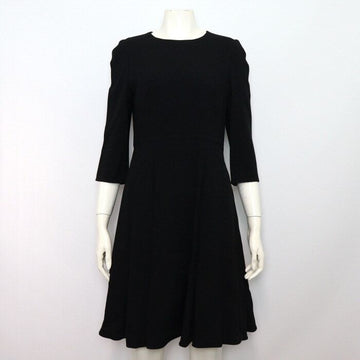 DOLCE & GABBANA 女性用ワンピースドレス F6UP0Z ブラックレーヨン混合クリスタル装飾 60438 152801373