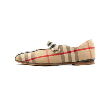 BURBERRY Beige Vintage Check Baumwoll Ballerinas Kinder Schuhe 8082794 152801683