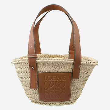 LOEWE スモールバスケットバッグ ラフィア タン 327.02.S93 2435 152801059