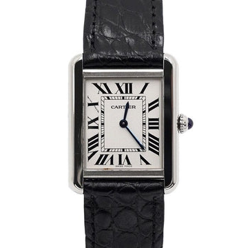 CARTIER タンクソロ スモール レザー バンド クォーツ 女性 時計 60618 152835798