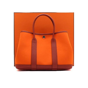Hermes Garden Party 30 Canvas Tote Bag 152836326