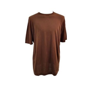 Loro Piana Cotton Short Sleeve Knit Brown AFD033289N 152755914