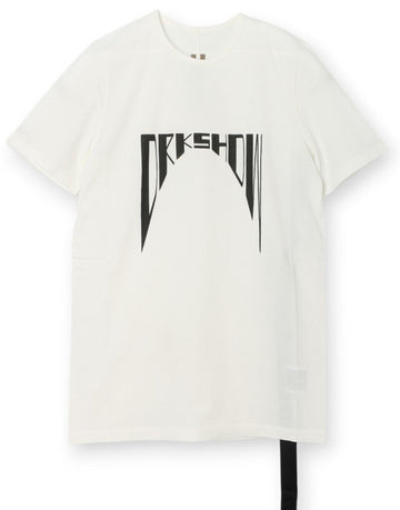 RICK OWENS LEVEL T-Shirt mit Logo - Milchfarbe - DU02D2250 RNEP4 1109 117746488