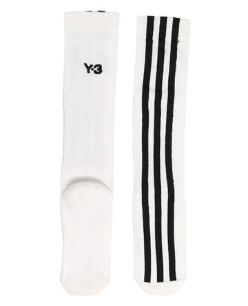 YOHJI YAMAMOTO Y3 Kストライプソックス ホワイト JJ3883 134703076