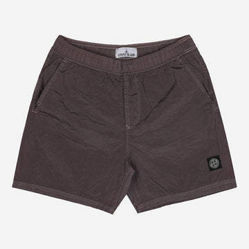 Stone Island Logo Patch Swim Shorts Purple 152900023