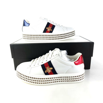 GUCCI Kristall Ace Plattform Sneakers 505995 13257 152903005