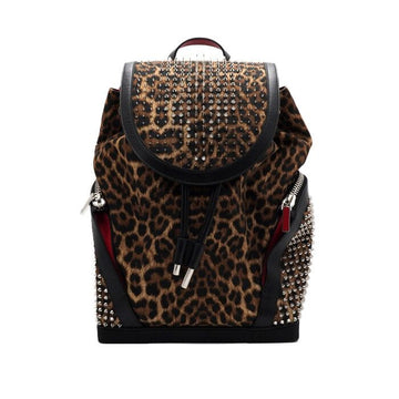 CHRISTIAN LOUBOUTIN Leopardenprint Studs Rucksack Unisex aa61258 152929640